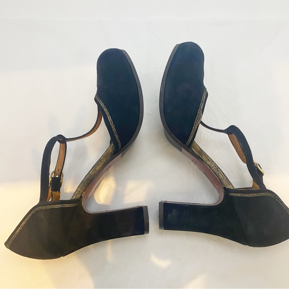 Chie Mahara Delta Suede Mary Jane Heels - 36 - Picture 6 of 16